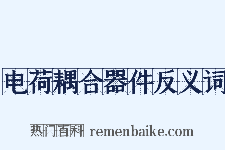 电荷耦合器件反义词是什么意思的图片